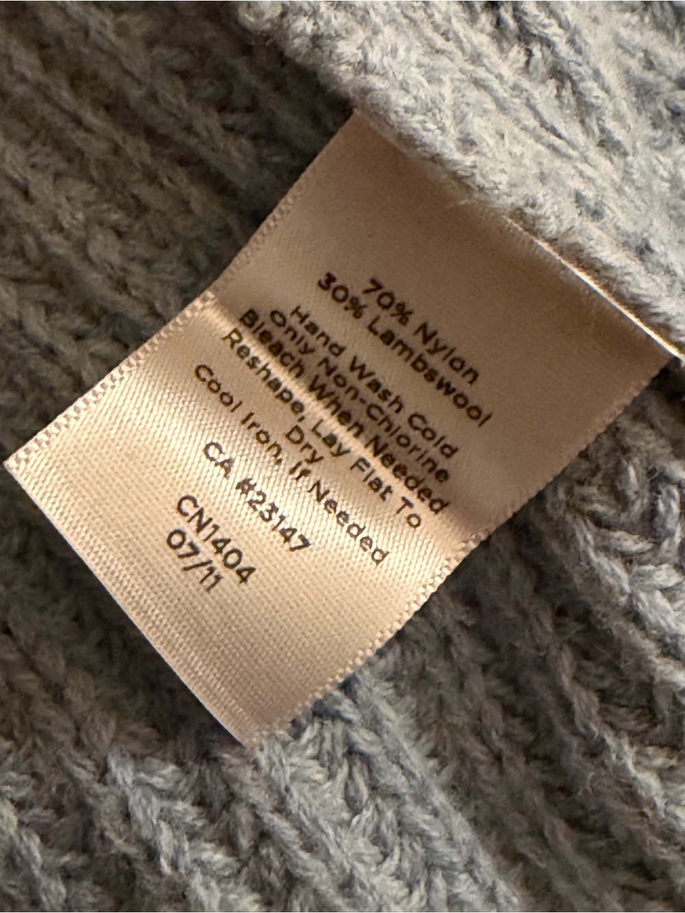 Talbots Pale Blue Hooded Belted Cardigan - Picture 3 of 8